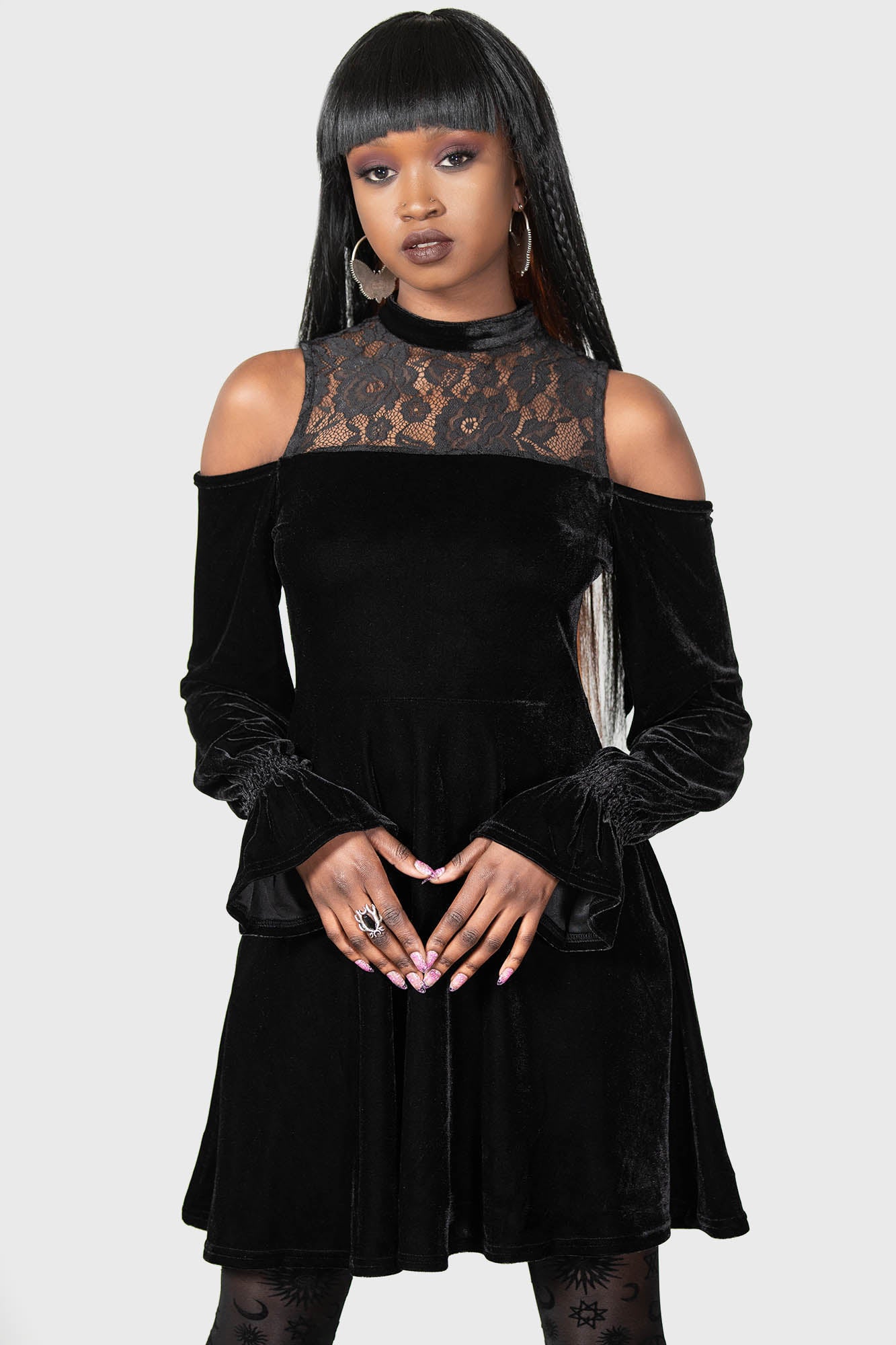 Baby black retailer velvet dress