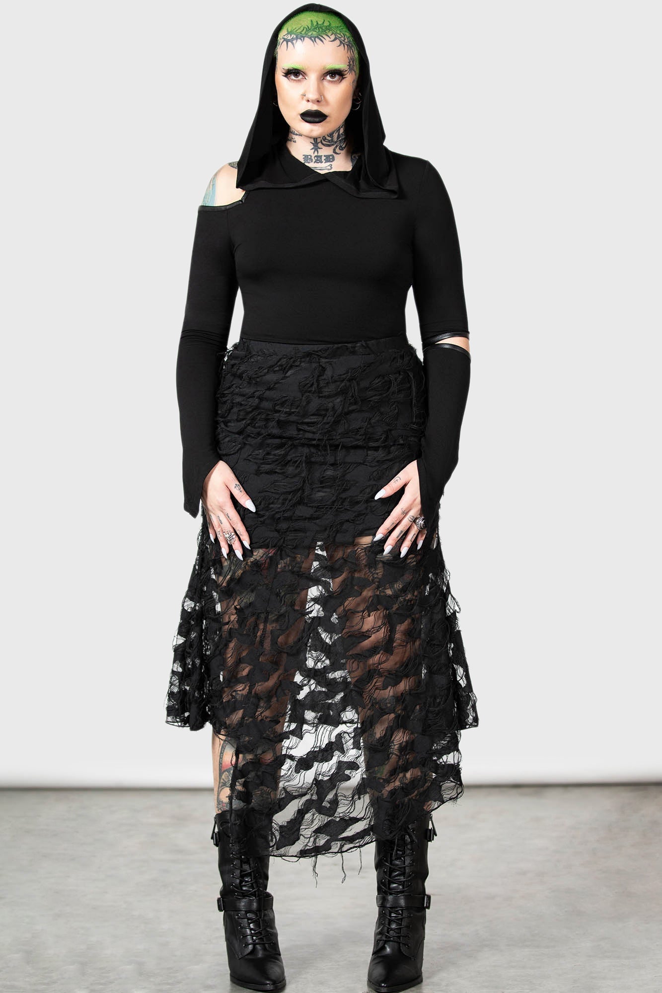 Nightdew Midi Skirt Resurrect | Killstar