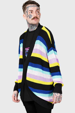 Neon Rainbow Cardigan - Resurrect