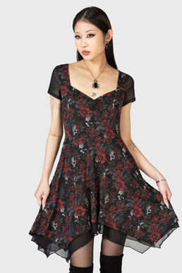 Crimson Decay Mini Dress - Resurrect