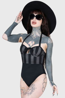 Shadow Stripe Swimsuit - Resurrect