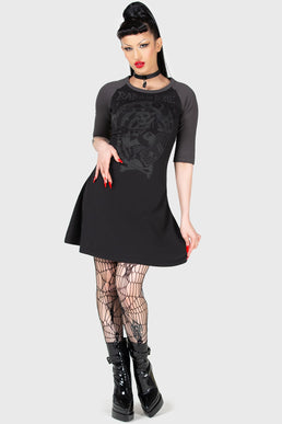 Bad 2 The Bone Raglan Dress - Resurrect