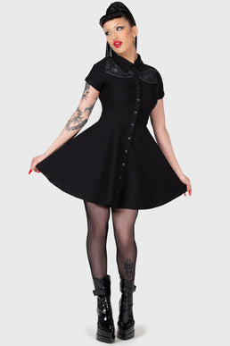 No Where's Ville Skater Dress - Resurrect