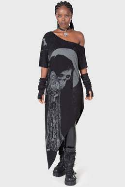 Lights Go Out Midi Dress - Resurrect