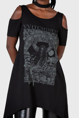 Witchiness Cold Shoulder Top - Resurrect