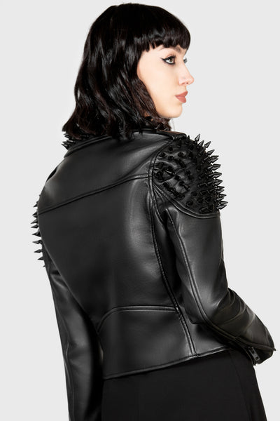 Studded hot sale leather jacket