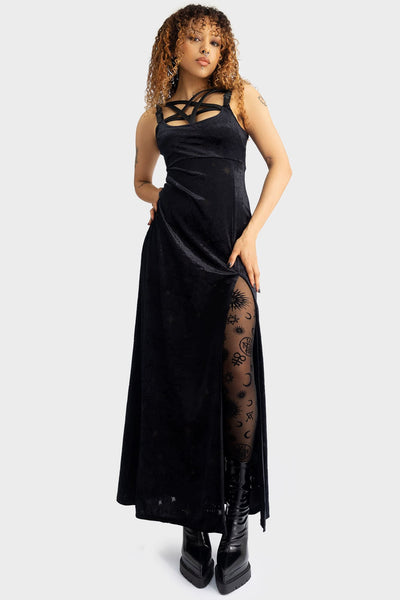 Coma Star Maxi Dress Killstar