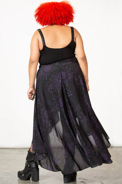 Corene Chiffon Maxi Skirt Killstar