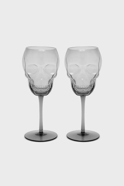 Cranium Wine Glasses [GREY]