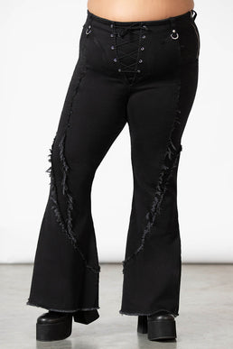 Dasia Lace-Up Bell Bottoms