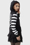 Distressed Stripe Hoodie