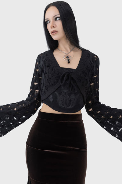 Black bolero top best sale