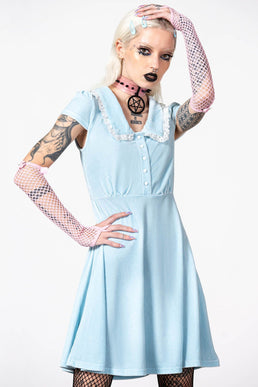 Every Mourning Collar Dress [PASTEL BLUE] - Resurrect