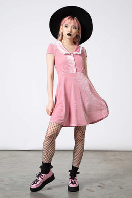 Every Mourning Collar Dress [PASTEL PINK] - Resurrect