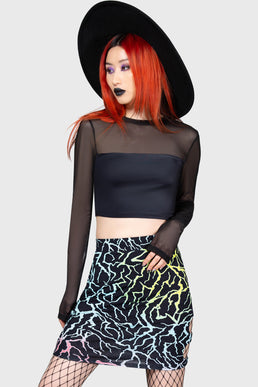 Ghoul Sweat Crop Top - Resurrect