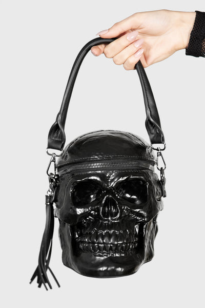 Small Skull Bag in Black/Ivory | Alexander McQueen HK