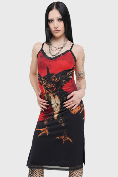 Gremlin Mohawk Mesh Midi Dress