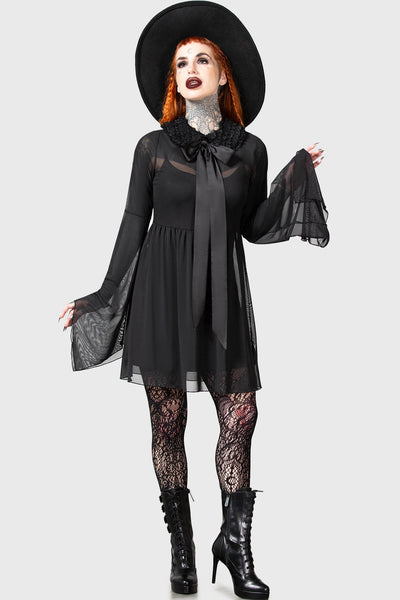 40 Years of Women's Gothic Style Fashion Outfits - Black Temple 