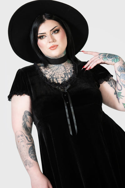 Heather Babydoll Dress B Killstar