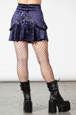 Kitty Pride Skater Skirt [PLUM] - Resurrect