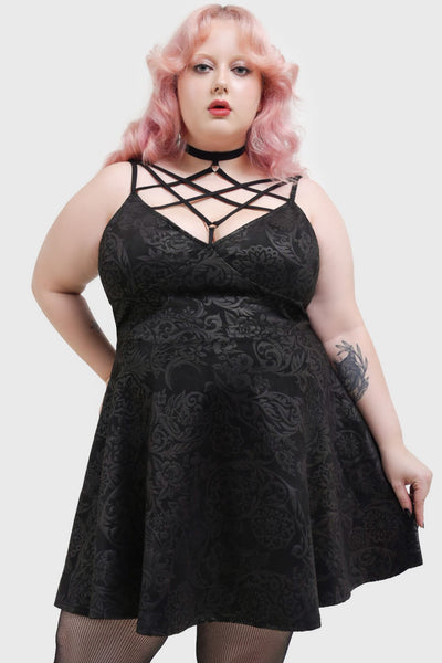 Magica Skater Dress [BLACK LILY]