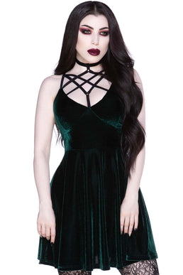 Magica Skater Dress [EMERALD] - Resurrect