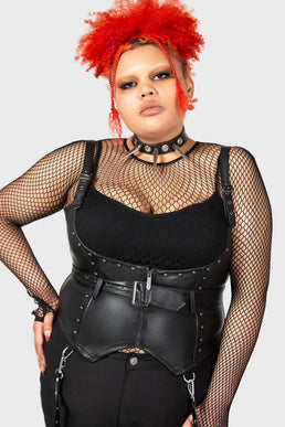 Plus size corset with sleeves best sale