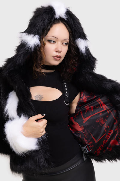 Mohawk Mogwai Faux Fur Jacket