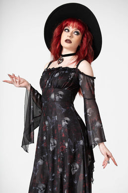 Mystic Meadow Mesh Maxi Dress - Resurrect