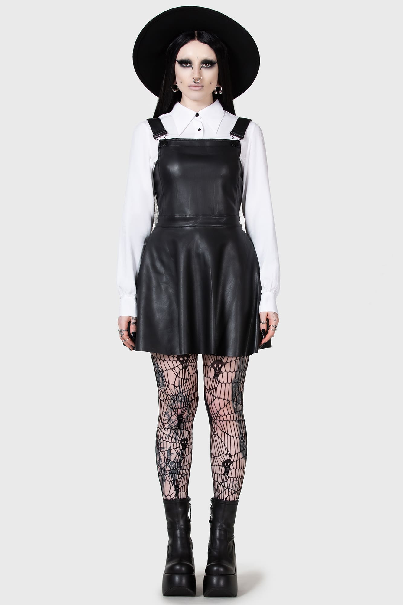 Neve Pinafore Dress Killstar