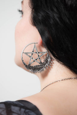 Penta Faune Hoop Earrings - Resurrect