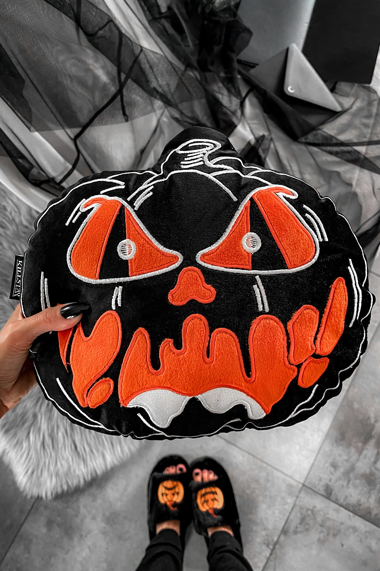 Pumpkin Filled Shape Cushion Killstar