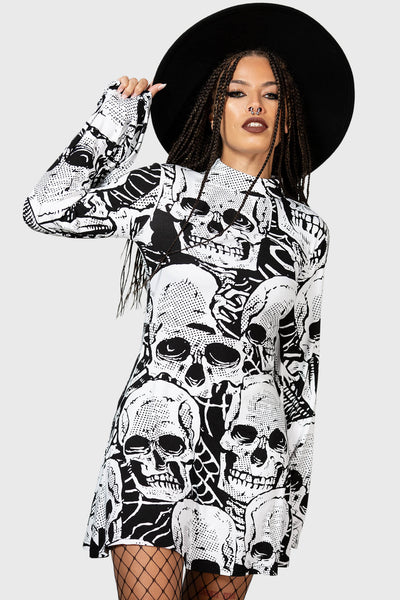 Long skeleton outlet dress