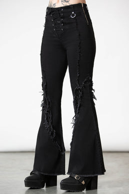 Dasia Lace-Up Bell Bottoms