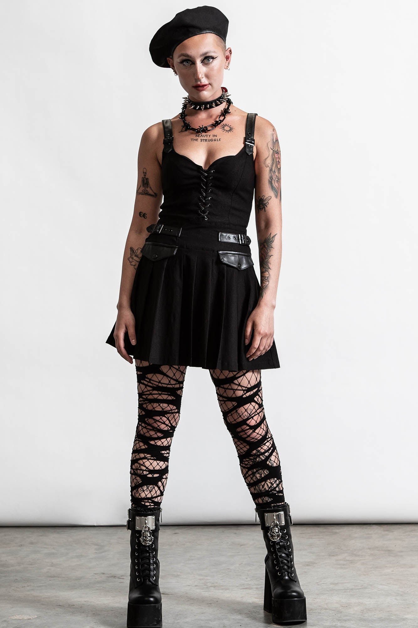  Killstar Distortion Pleated Schoolgirl Gothic Punk