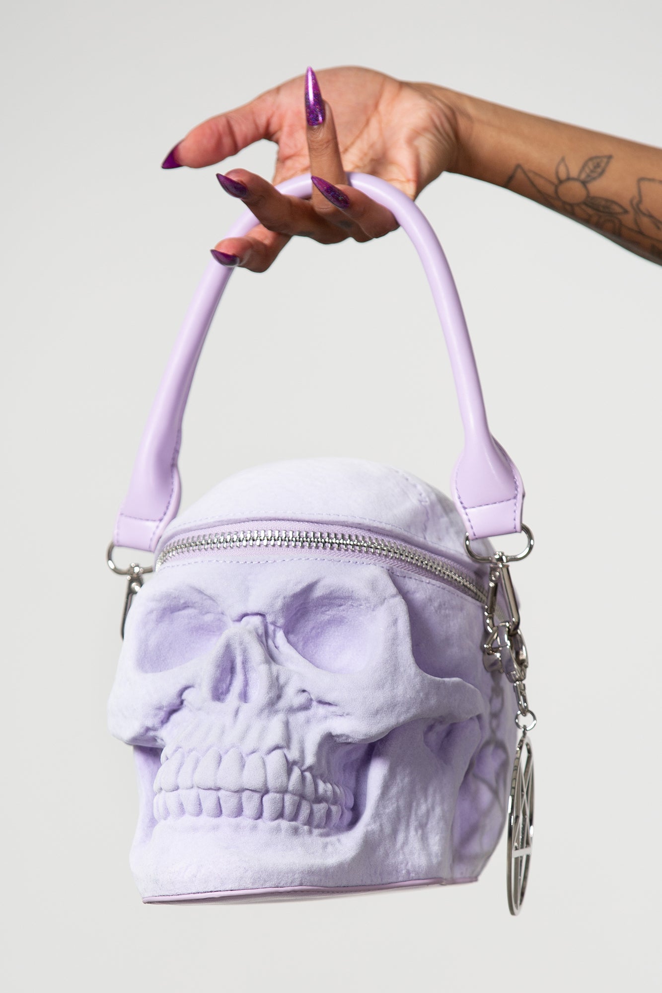 Grave Digger Skull Handbag [LILAC]