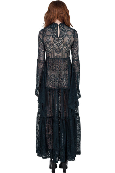 Hecate Lace Maxi Dress [Emerald]