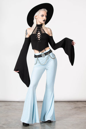 Moondance Velvet Bell Bottoms [SAPPHIRE] [PLUS]