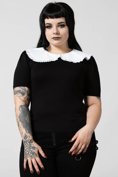 Ruby Lace Collar Top | Killstar